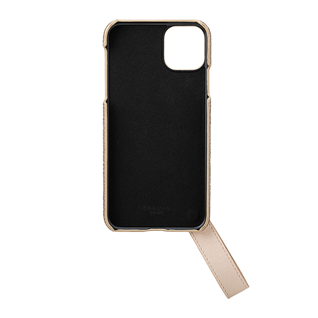 【iPhone11 Pro Max ケース】“TAIL” PU Leather Shell Case (Gold)goods_nameサブ画像