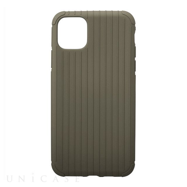 【iPhone11 Pro Max ケース】“Rib Light” TPU Shell Case (Gray Khaki)