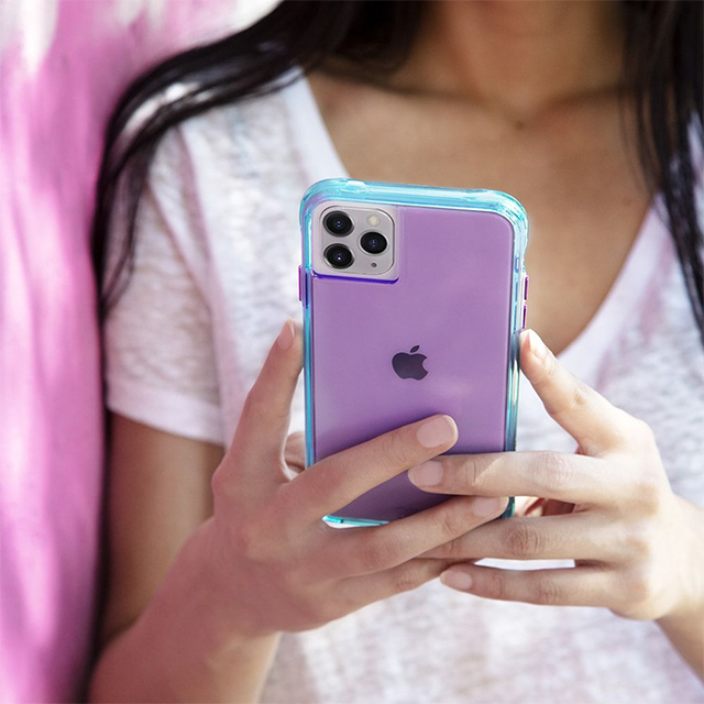 【iPhone11 Pro ケース】Tough Neon (Purple/Turquoise)goods_nameサブ画像