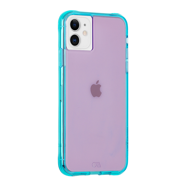 【iPhone11/XR ケース】Tough Neon (Purple/Turquoise)サブ画像