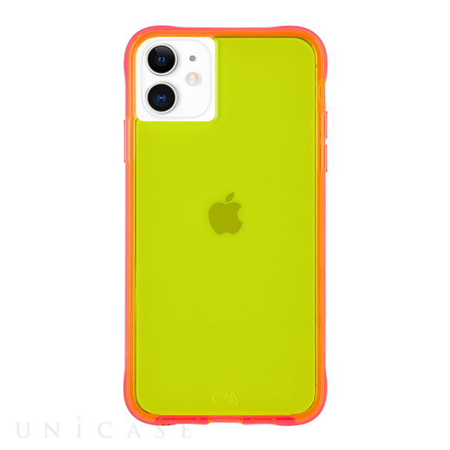 【iPhone11/XR ケース】Tough Neon (Green/Pink)