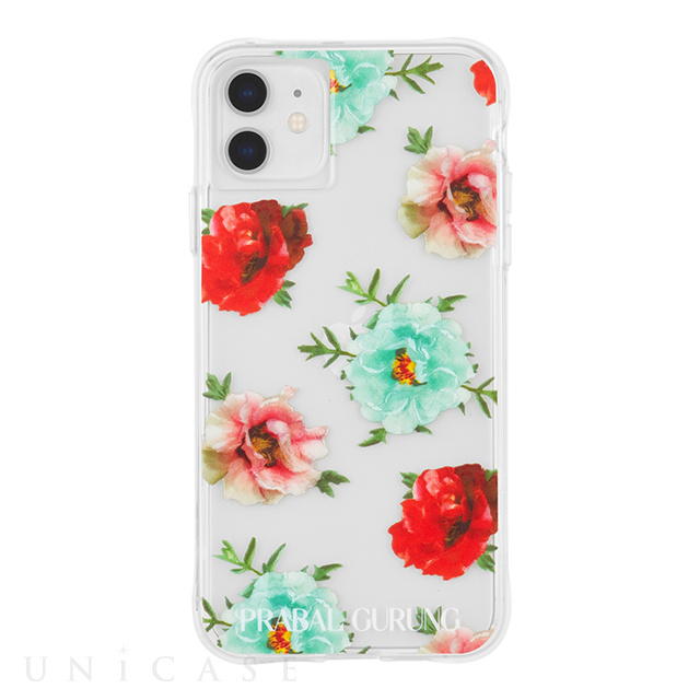 【iPhone11 ケース】PRABAL GURUNG (Clear Floral)
