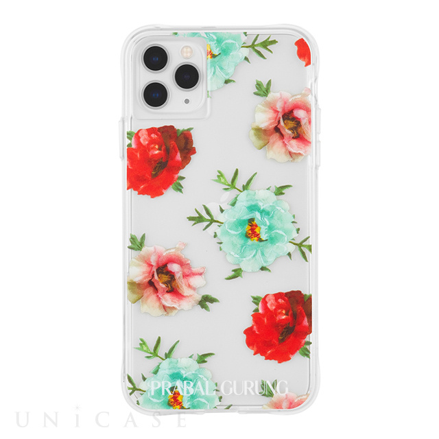 【iPhone11 Pro Max ケース】PRABAL GURUNG (Clear Floral)