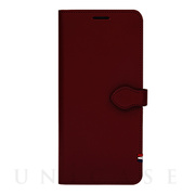 【iPhone11 ケース】CAPO.D 本革手帳型ケース (Burgundy)