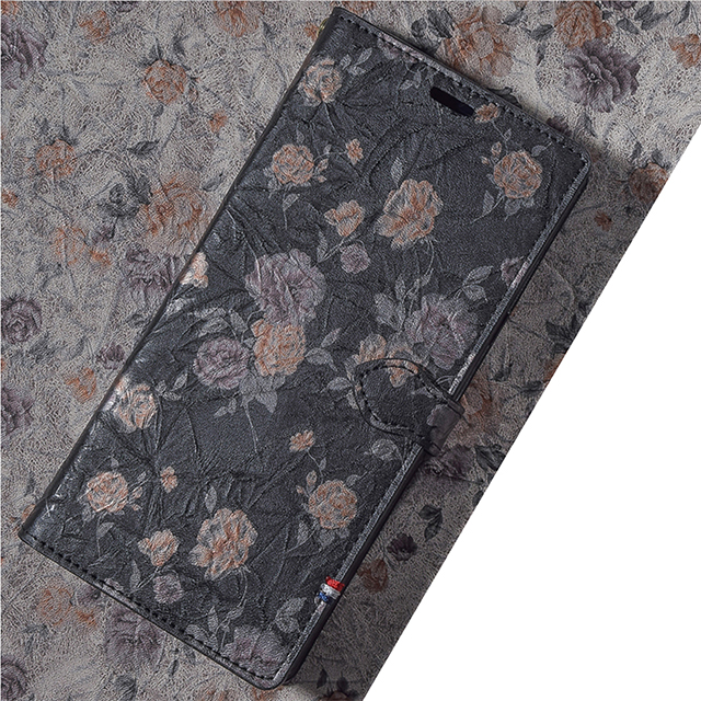【iPhone11 Pro Max ケース】CAPO.Flower 手帳型ケース (Black)サブ画像