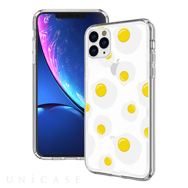 【iPhone11 Pro Max ケース】Hybrid Cushion Graphics Case (Poached Egg)