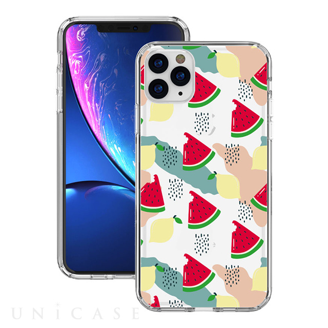 【iPhone11 Pro Max ケース】Hybrid Cushion Graphics Case (Watermelon)