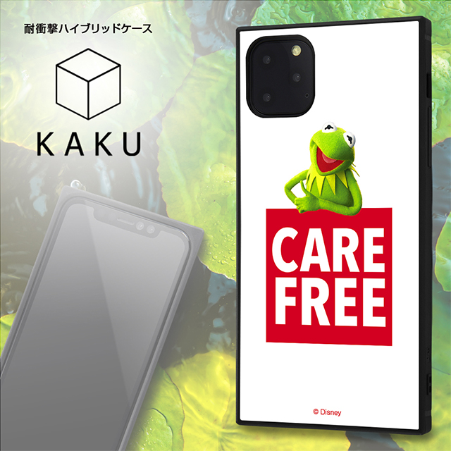 【iPhone11 Pro Max ケース】マペッツ/Care free_1/耐衝撃ハイブリッドケース KAKU (カーミット/M)サブ画像