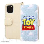 【iPhone11 Pro ケース】ディズニー・ピクサーキャラクター/サガラ刺繍 手帳型ケース 帆布 (トイ・ストーリー/ロゴ)