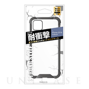 【iPhone11 Pro ケース】2素材使用でしっかり保護ハイブリットケース (BK)