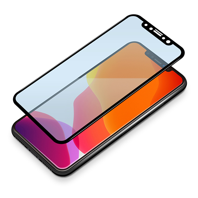 【iPhone11 Pro Max/XS Max フィルム】液晶保護ガラス 3Dハイブリッドガラス (ブルーライト低減)サブ画像