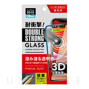 【iPhone11 Pro/XS フィルム】治具付き 3Dダブルストロングガラス (クリア)
