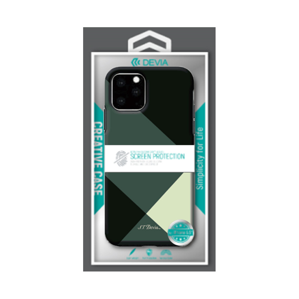 【iPhone11 Pro ケース】Simple style grid case (green)サブ画像