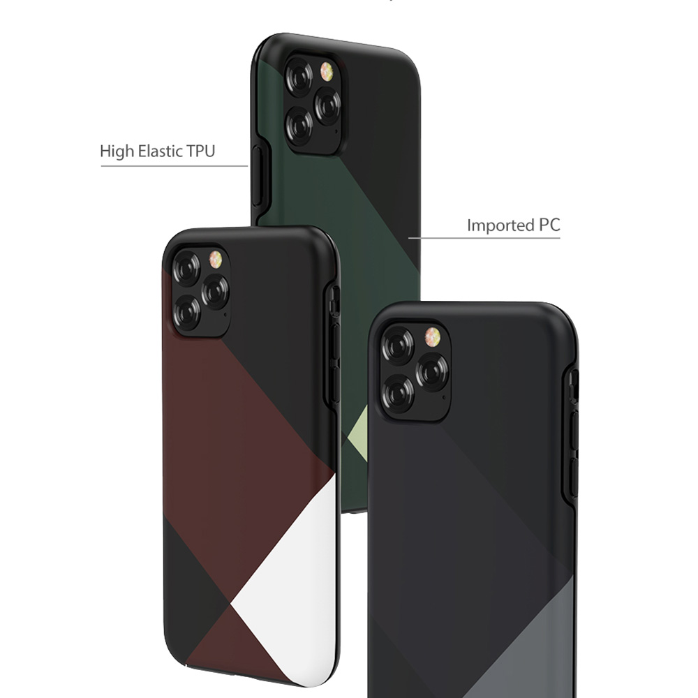 【iPhone11 Pro ケース】Simple style grid case (gray)サブ画像