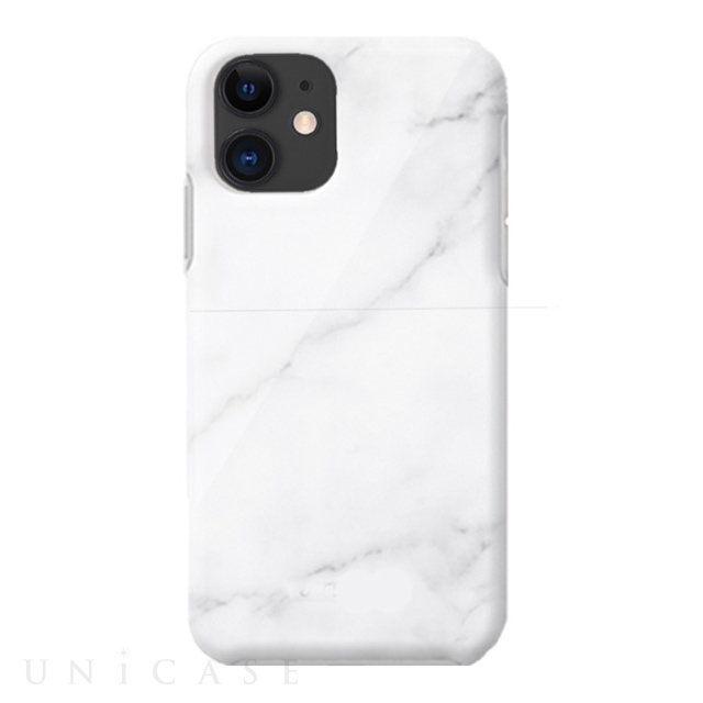 【iPhone11 ケース】Marble series case (white)
