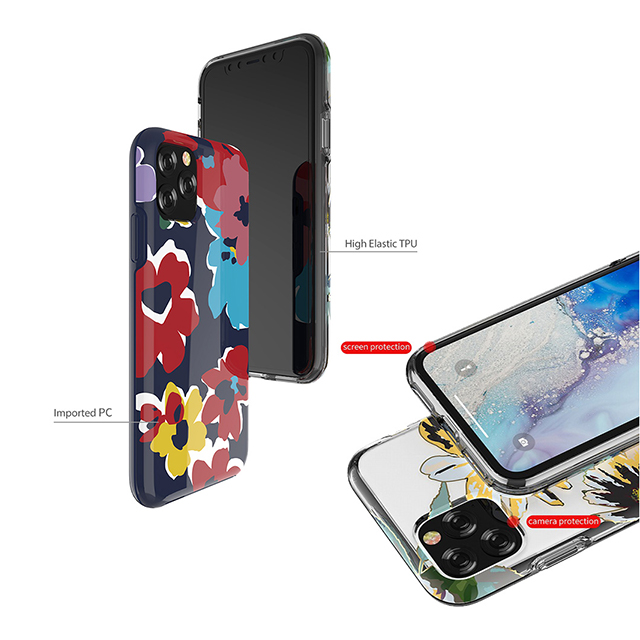 【iPhone11 ケース】Perfume lily series case (black)サブ画像