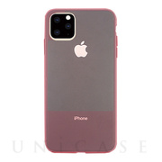 【iPhone11 Pro ケース】CONTRAST SILICON (Pink)