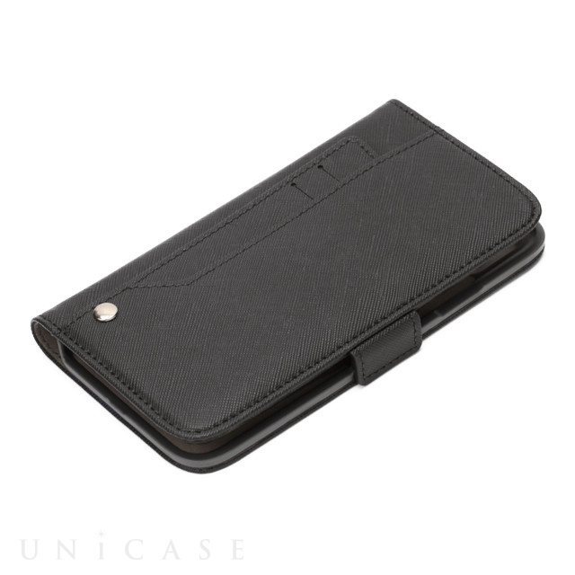 【iPhone11 Pro ケース】スライドポケットフリップカバー (ブラック)