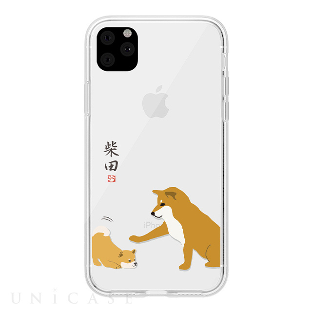 【iPhone11 Pro Max ケース】しばたさんクリアケース (子犬)