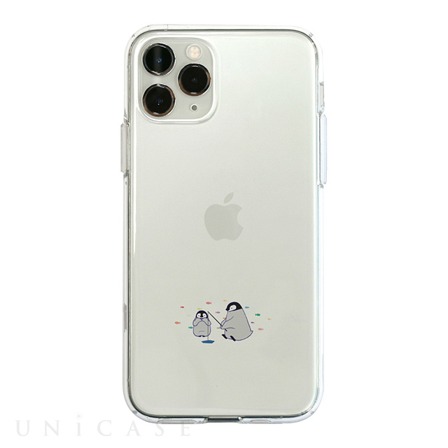 【iPhone11 Pro ケース】ソフトクリアケース (ミニ動物 ペンギン)