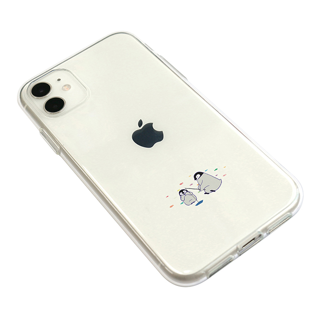 【iPhone11 ケース】ソフトクリアケース (ミニ動物 ペンギン)サブ画像