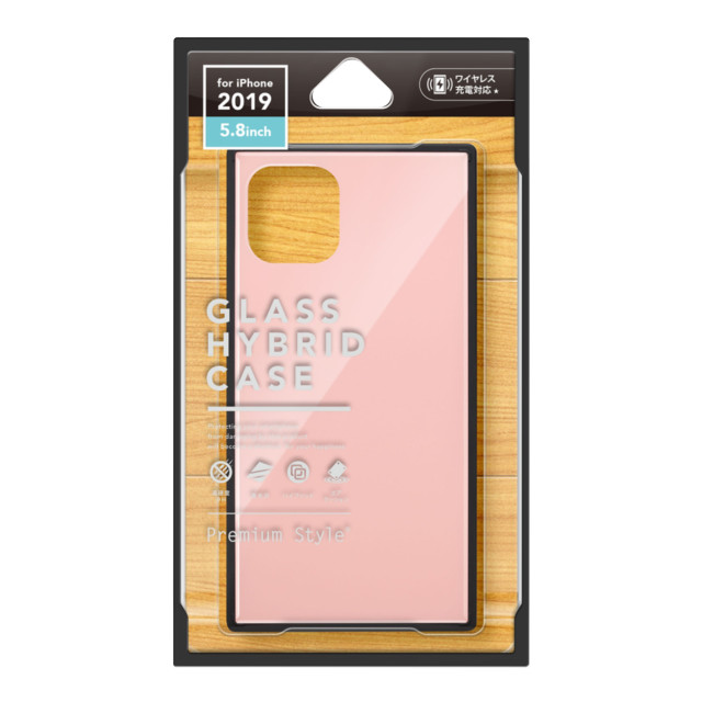 【iPhone11 Pro ケース】ガラスハイブリッドケース (ピンク)サブ画像