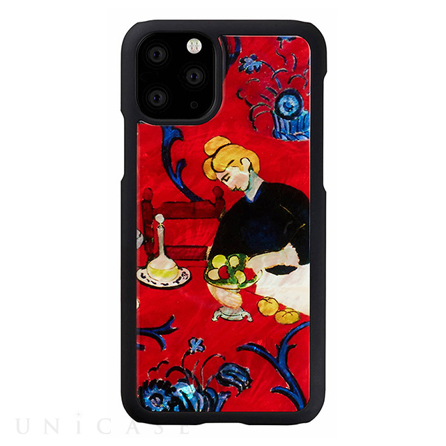 【iPhone11 Pro ケース】天然貝ケース (赤のハーモニー)