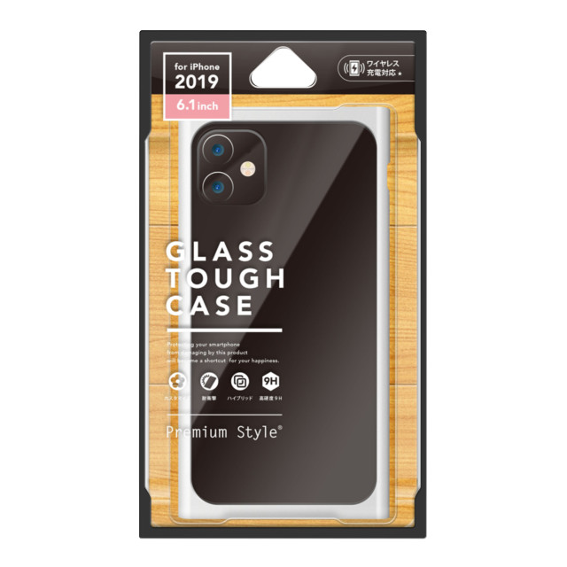 Iphone11 ケース クリアガラスタフケース スクエア型 ホワイト Pga Iphoneケースは Unicase