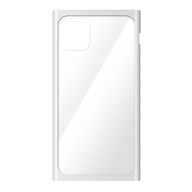 【iPhone11 Pro Max ケース】クリアガラスタフケース スクエア型 (ホワイト)goods_nameサブ画像