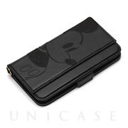 【iPhone11 Pro ケース】ダブルフリップカバー (ミッキーマウス/ブラック)