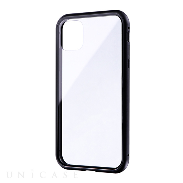 【iPhone11 ケース】SHELL GLASS Aluminum (ブラック)