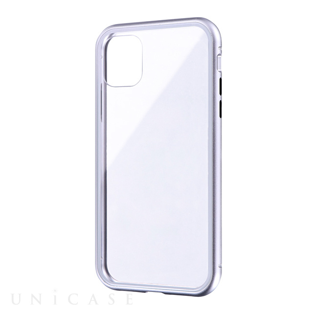 【iPhone11 ケース】SHELL GLASS Aluminum (シルバー)