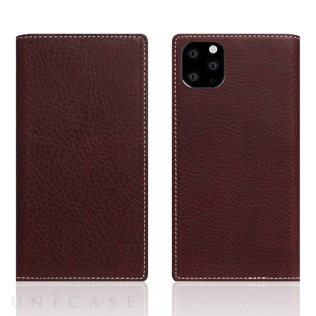 【iPhone11 Pro ケース】Minerva Box Leather Case (ブラウン)