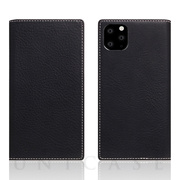 【iPhone11 Pro ケース】Minerva Box Leather Case (ブラック)
