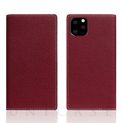 【iPhone11 Pro ケース】Full Grain Leather Case (Burgundy Rose)