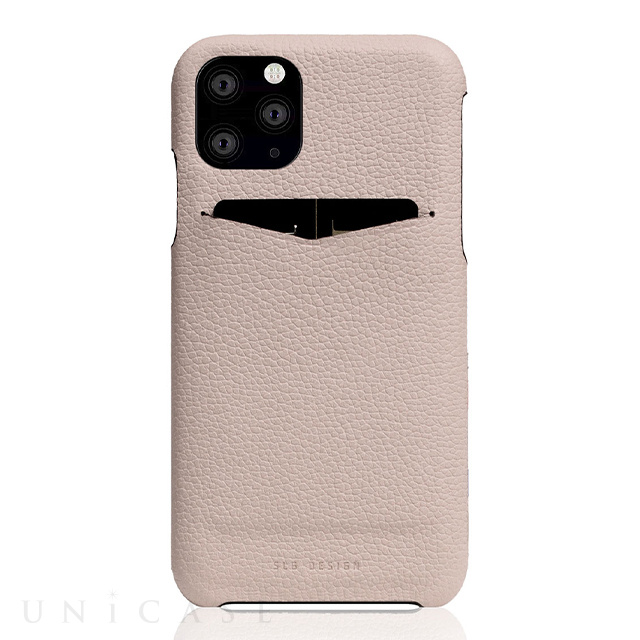 【iPhone11 Pro ケース】Full Grain Leather Back Case (Light Cream)