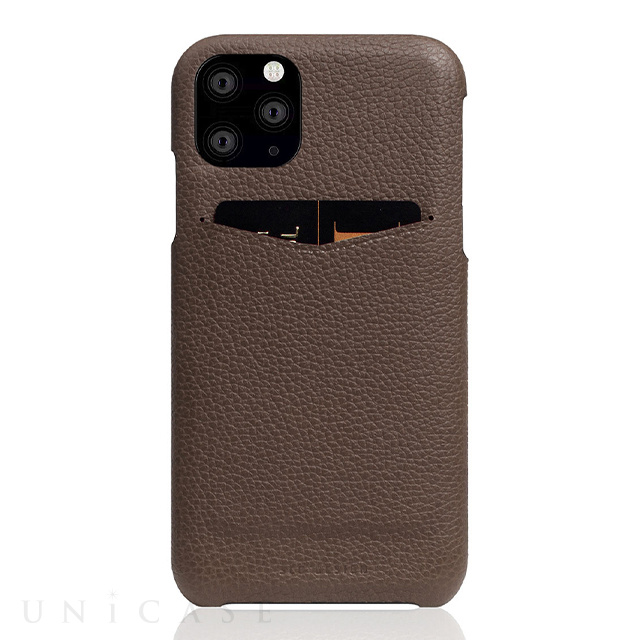 【iPhone11 Pro ケース】Full Grain Leather Back Case (etoffe Cream)