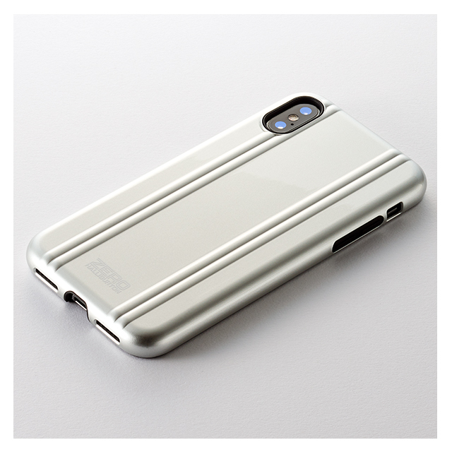 【アウトレット】【iPhoneXS ケース】ZERO HALLIBURTON Hybrid Shockproof case for iPhoneXS (Silver)goods_nameサブ画像