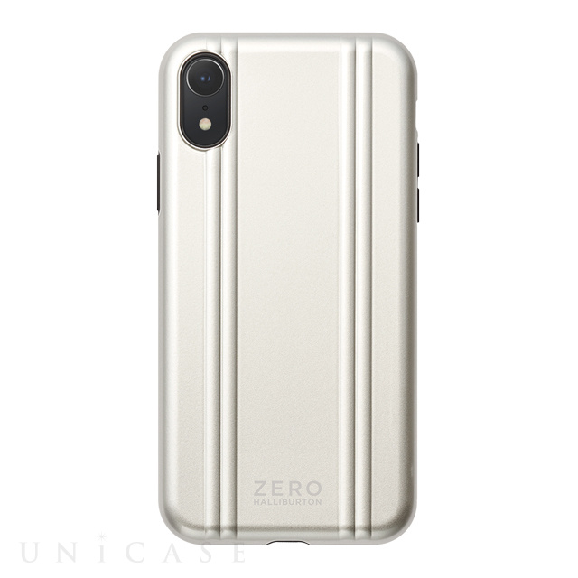【アウトレット】【iPhoneXR ケース】ZERO HALLIBURTON Hybrid Shockproof case for iPhoneXR (Silver)