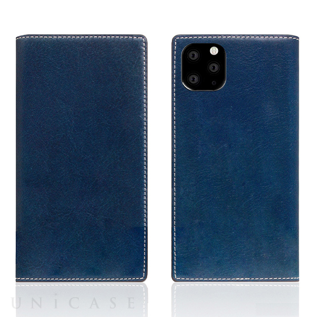 【iPhone11 Pro ケース】Tamponata Leather case (Blue)