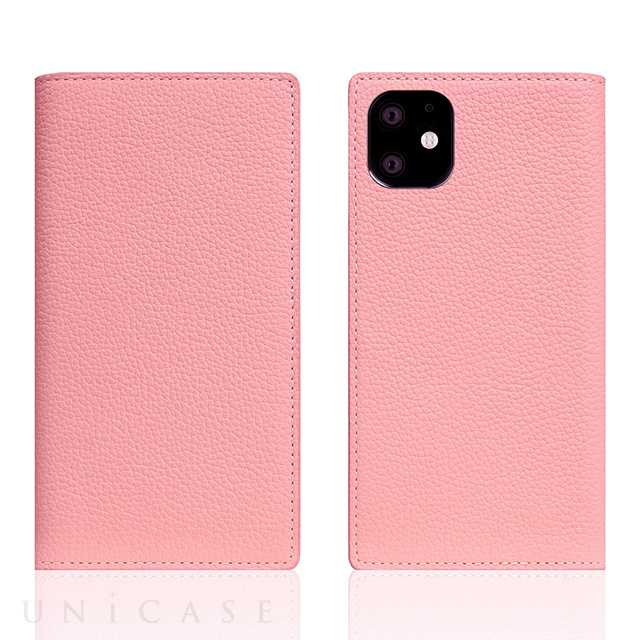 【iPhone11 ケース】Full Grain Leather Case (Light Rose)