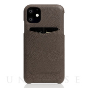 【iPhone11 ケース】Full Grain Leather Back Case (etoffe Cream)
