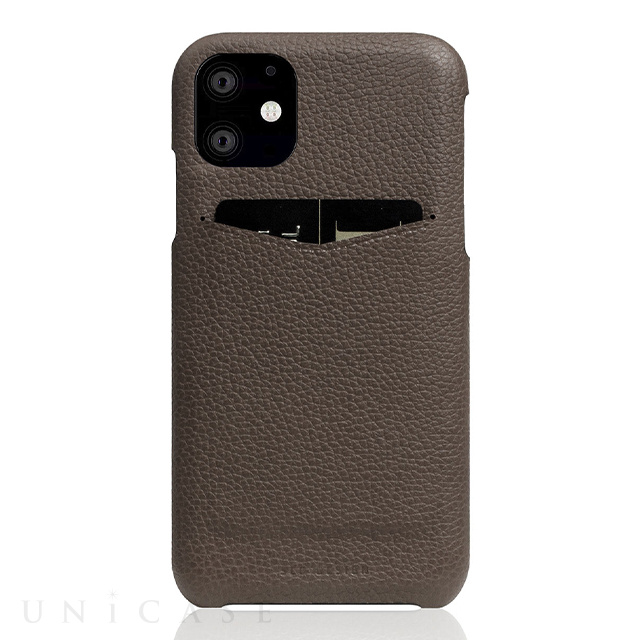 【iPhone11 ケース】Full Grain Leather Back Case (etoffe Cream)