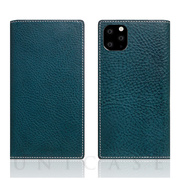 【iPhone11 Pro Max ケース】Minerva Box Leather Case (ブルー)