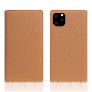 【iPhone11 Pro Max ケース】Full Grain Leather Case (Caramel Cream)