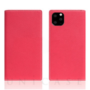 【iPhone11 Pro Max ケース】Full Grain Leather Case (Pink Rose)