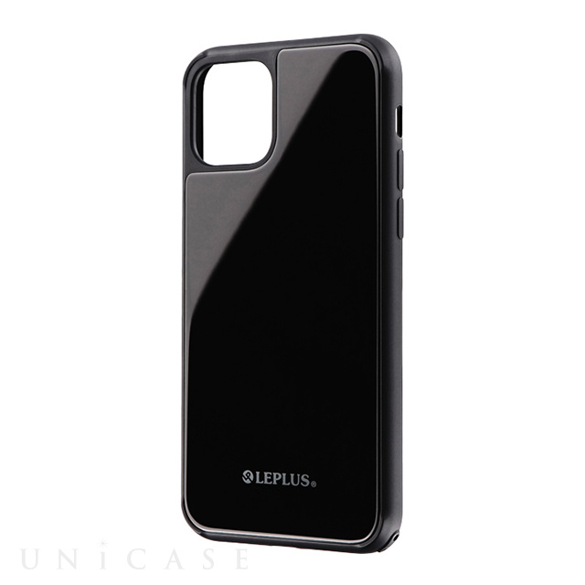【iPhone11 Pro ケース】背面ガラスシェルケース「SHELL GLASS」 ブラック