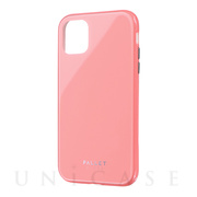 【iPhone11 ケース】ガラスハイブリッドケース「SHELL GLASS COLOR」 (ピンク)