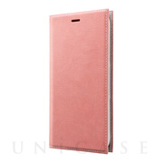 【iPhone11 ケース】薄型PUレザーフラップケース「PRIME」 (ピンク)