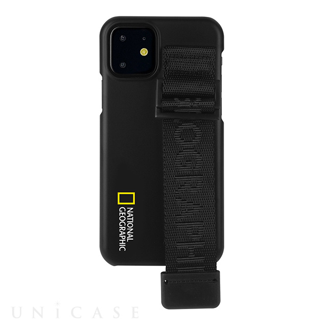 【iPhone11 ケース】Signature Strap Case (ブラック)